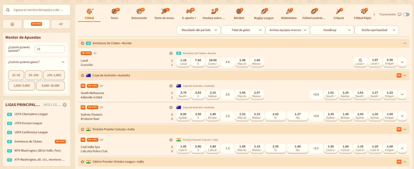 Apuestas deportivas y eSports en BillyBets Apuestas deportivas y eSports en BillyBets