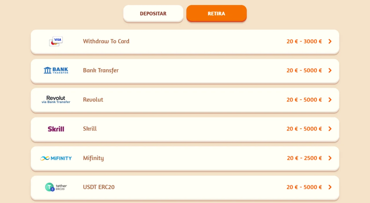 Métodos de pago en BillyBets Métodos de pago en BillyBets